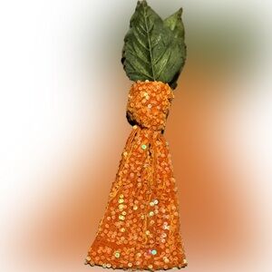 Easter Carrot sequin topknot - Toddler size